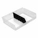 LongBinDividers 10inL Plastic Black PK6