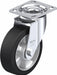 Plate Caster Swivel Rubber 7 1/2 H