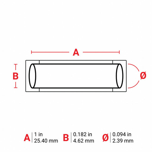 Sleeve Label Blue Polyolefin 1 in W