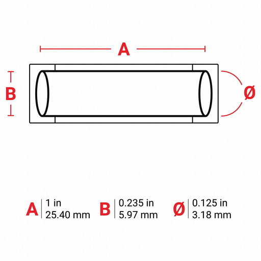 Sleeve Label Black Polyolefin 1 in W
