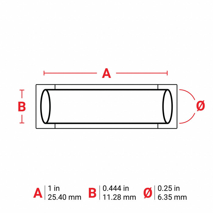 Sleeve Label Orange Polyolefin 1 in W