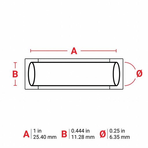 Sleeve Label Pink Polyolefin 1 in W