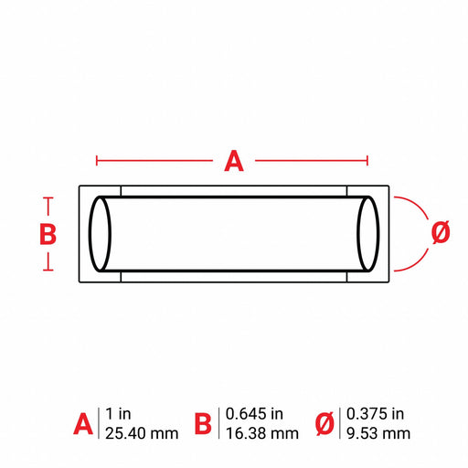 Sleeve Label Blue Polyolefin 1 in W