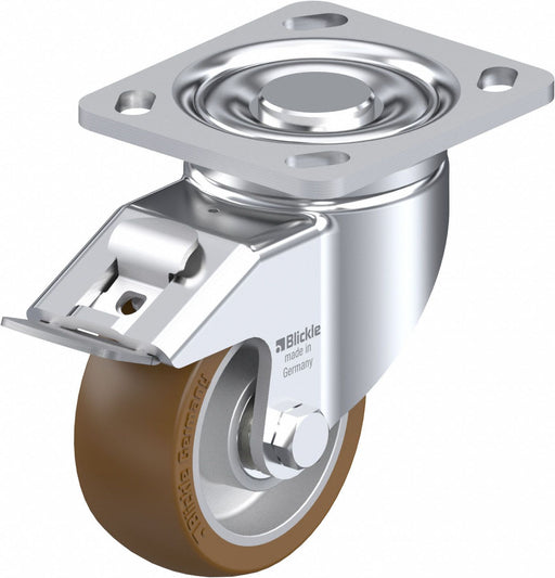 Plate Caster Swivel Polyurethane 5 1/2 H