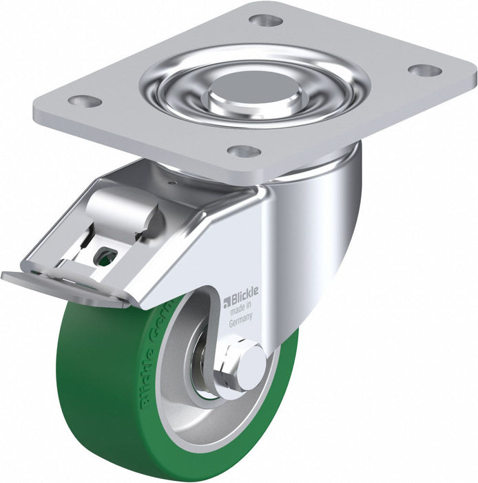 Plate Caster Swivel Polyurethane 5 1/2 H