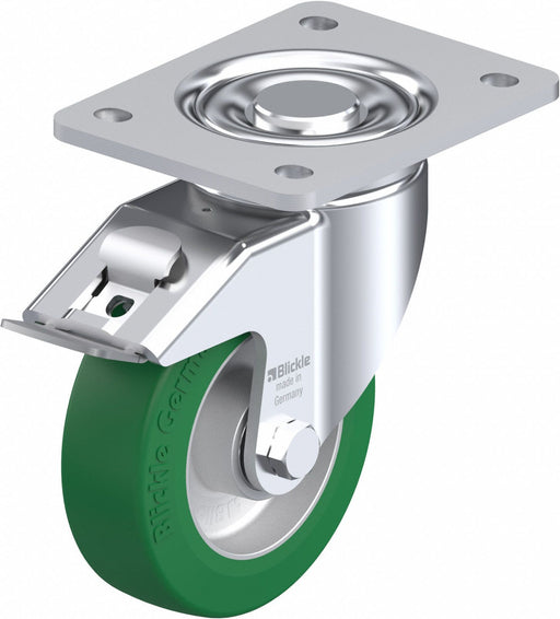 Plate Caster Swivel Polyurethane 6 1/2 H