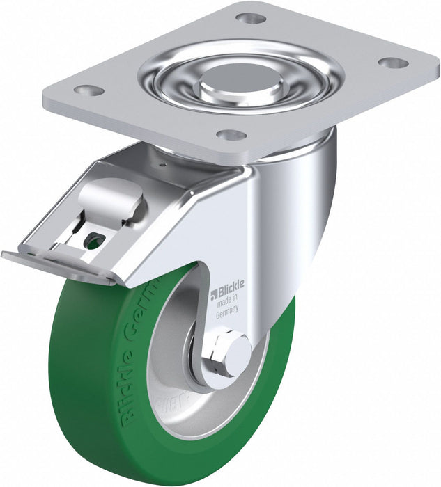 Plate Caster Swivel Polyurethane 6 1/2 H