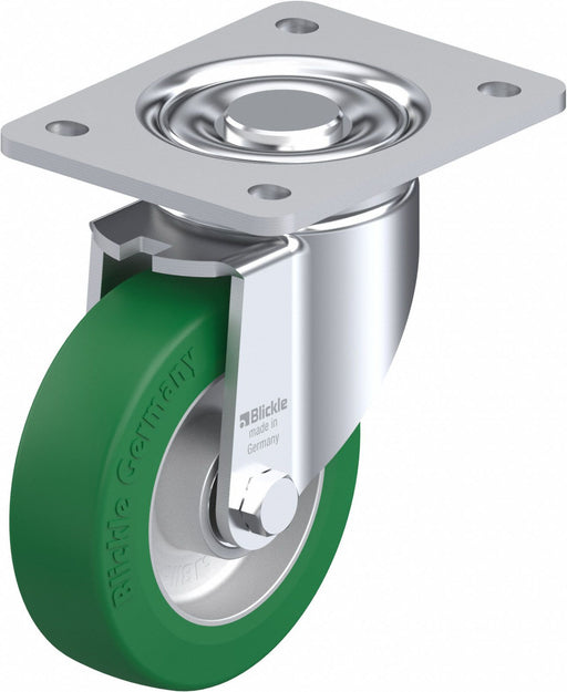 Plate Caster Swivel Polyurethane 6 1/2 H