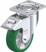 Plate Caster Swivel Polyurethane 7 3/4 H