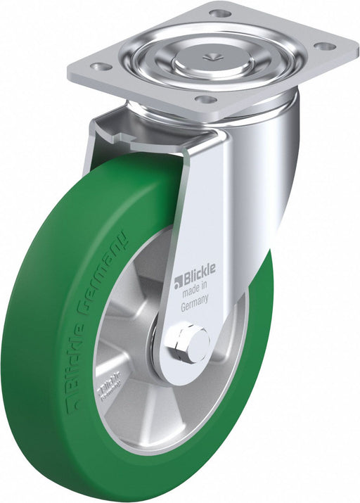 Plate Caster Swivel Polyurethane 9 5/8 H