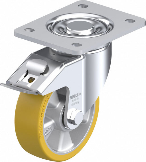Plate Caster Swivel Polyurethane 6 1/2 H