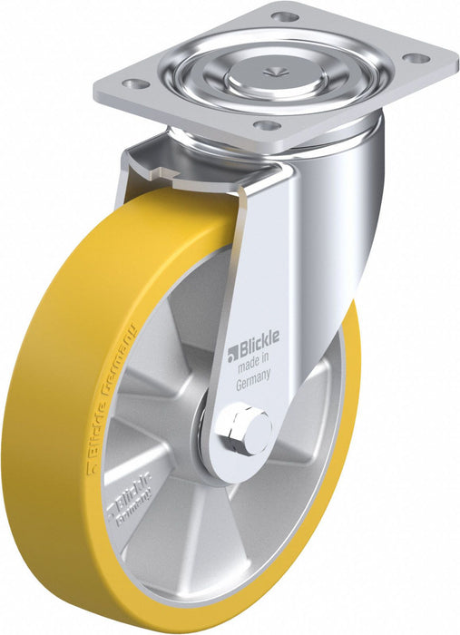 Plate Caster Swivel Polyurethane 9 5/8 H