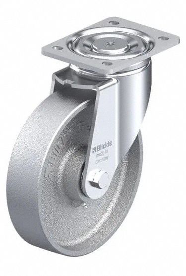 Plate Caster Swivel Metal 9 5/8 H