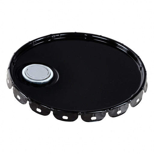 Steel Pail Lid Black Steel