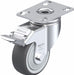 Plate Caster Swivel Polyurethane 4 3/8 H