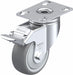 Plate Caster Swivel Rubber 4 3/8 H