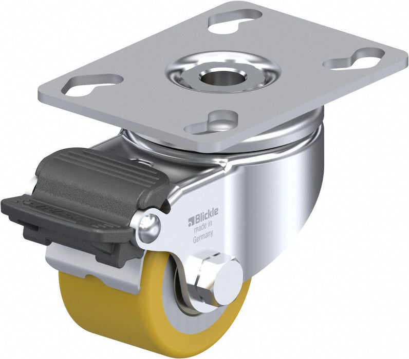 Plate Caster Swivel Polyurethane 2 7/8 H