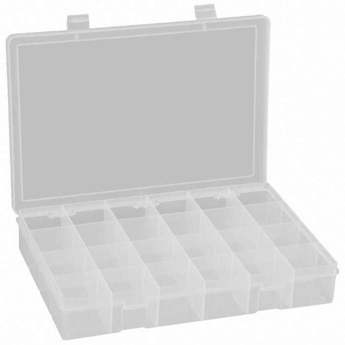 K4971 CompartmentBox 13.125inW 9inL Clear