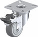 Plate Caster Swivel Rubber 2 13/16 H