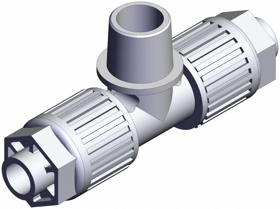 High Purity Fitting Adapter PFA Tee