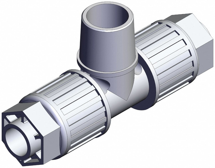 High Purity Fitting Adapter PFA Tee