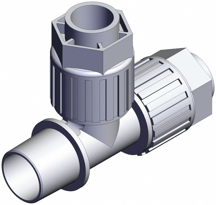 High Purity Fitting Adapter PFA Tee