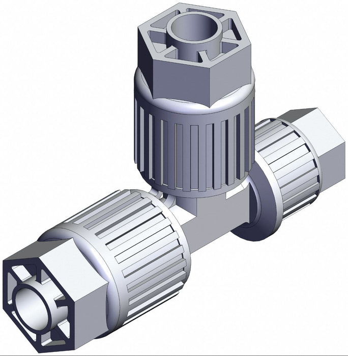 High Purity Fitting Reducer PFA Tee