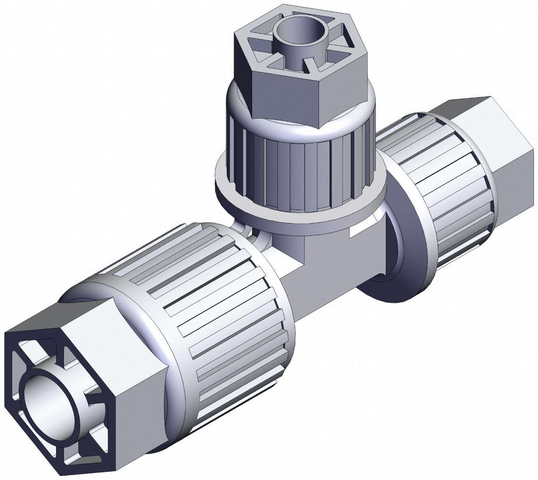 High Purity Fitting Reducer PFA Tee