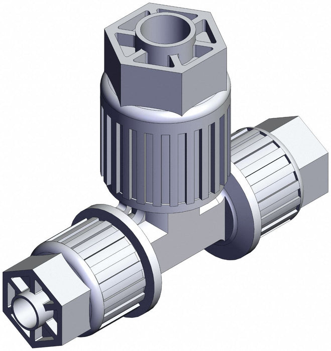 High Purity Fitting Reducer PFA Tee