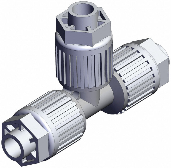 High Purity Fitting Union PFA Tee