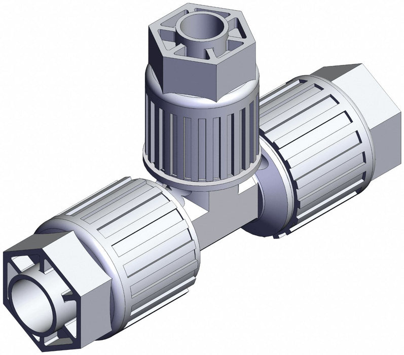 High Purity Fitting Reducer PFA Tee