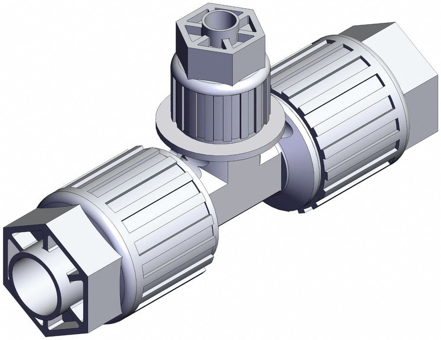 High Purity Fitting Reducer PFA Tee