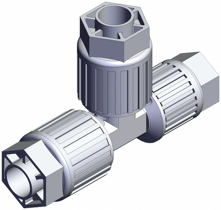 High Purity Fitting Reducer PFA Tee