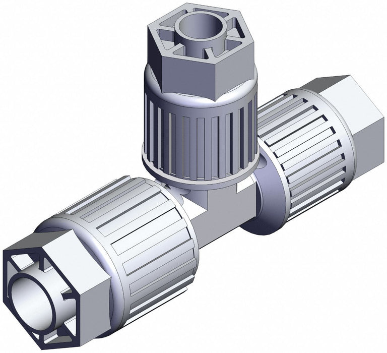 High Purity Fitting Reducer PFA Tee