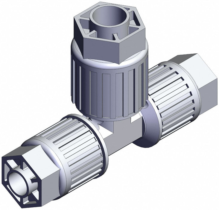 High Purity Fitting Reducer PFA Tee