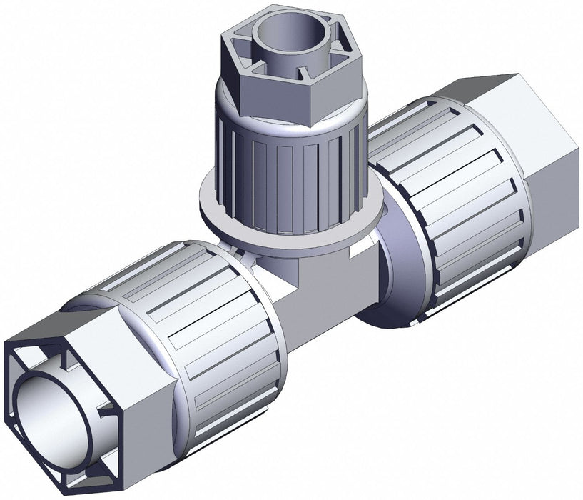 High Purity Fitting Reducer PFA Tee