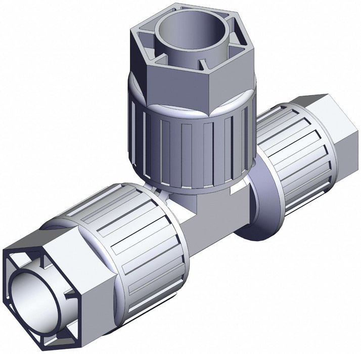 High Purity Fitting Reducer PFA Tee