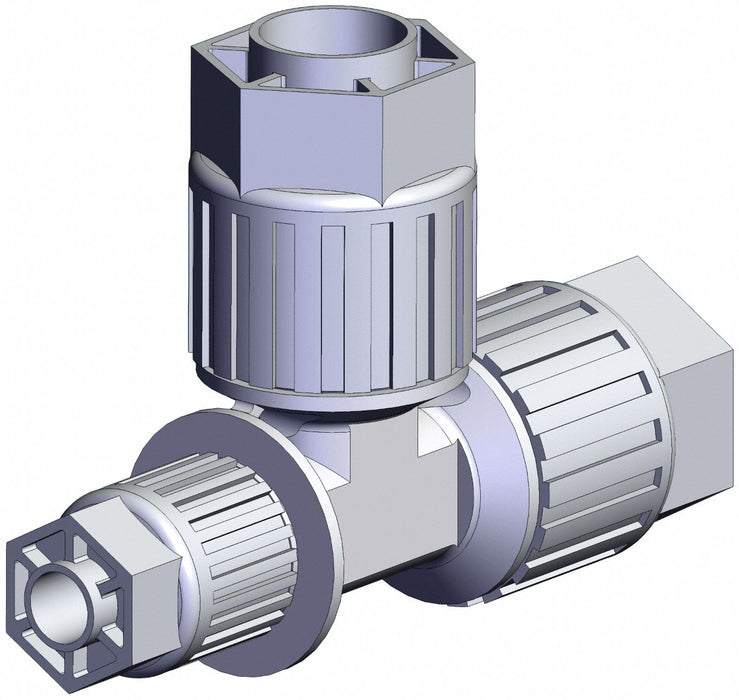 High Purity Fitting Reducer PFA Tee