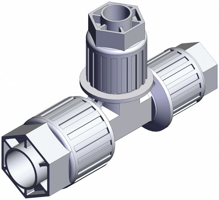 High Purity Fitting Reducer PFA Tee