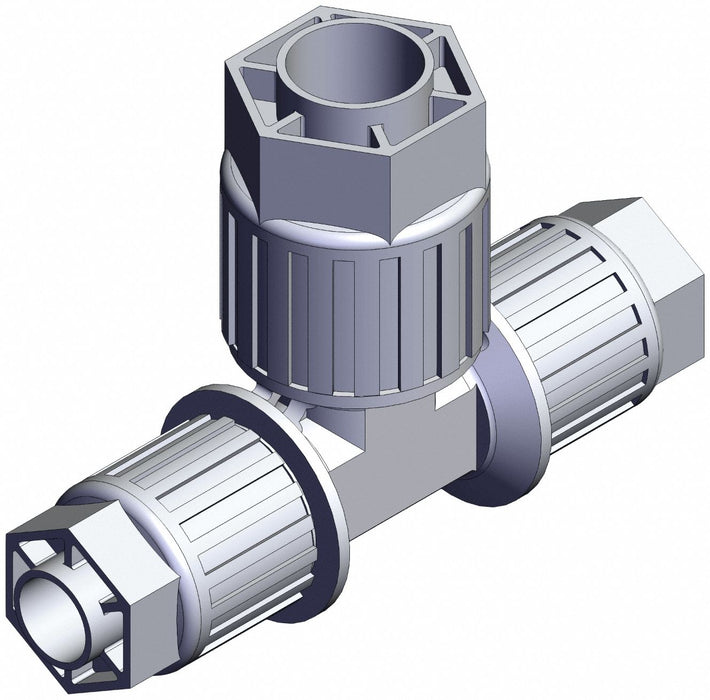 High Purity Fitting Reducer PFA Tee