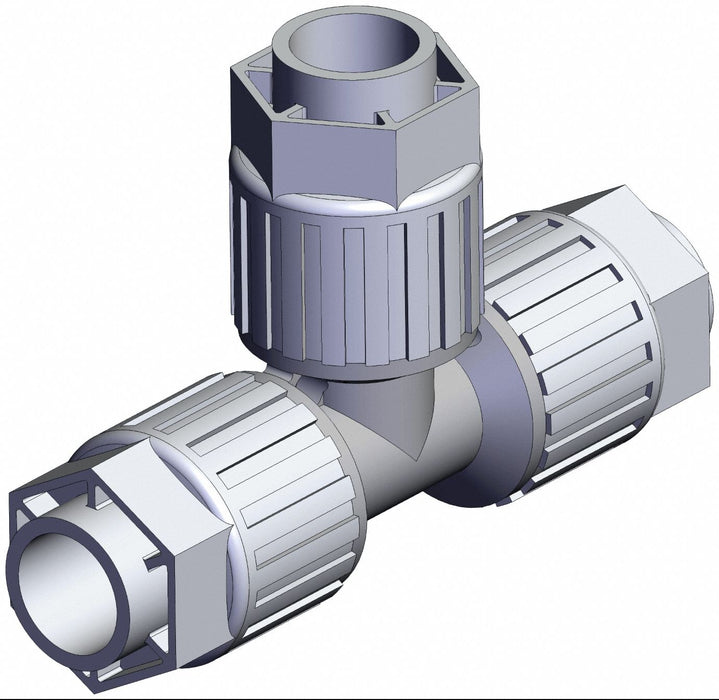 High Purity Fitting Union PFA Tee