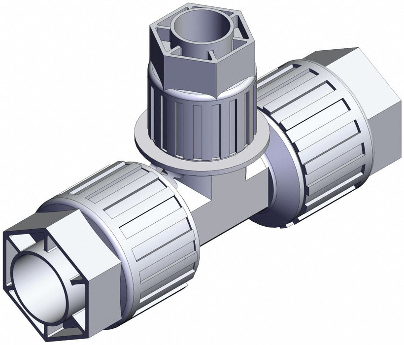 High Purity Fitting Reducer PFA Tee