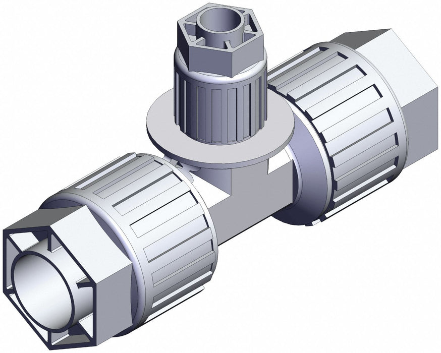 High Purity Fitting Reducer PFA Tee