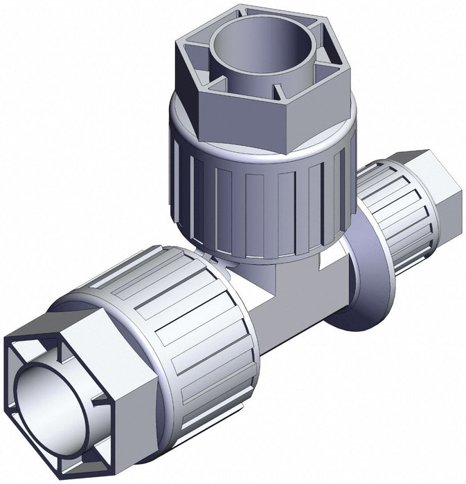 High Purity Fitting Reducer PFA Tee