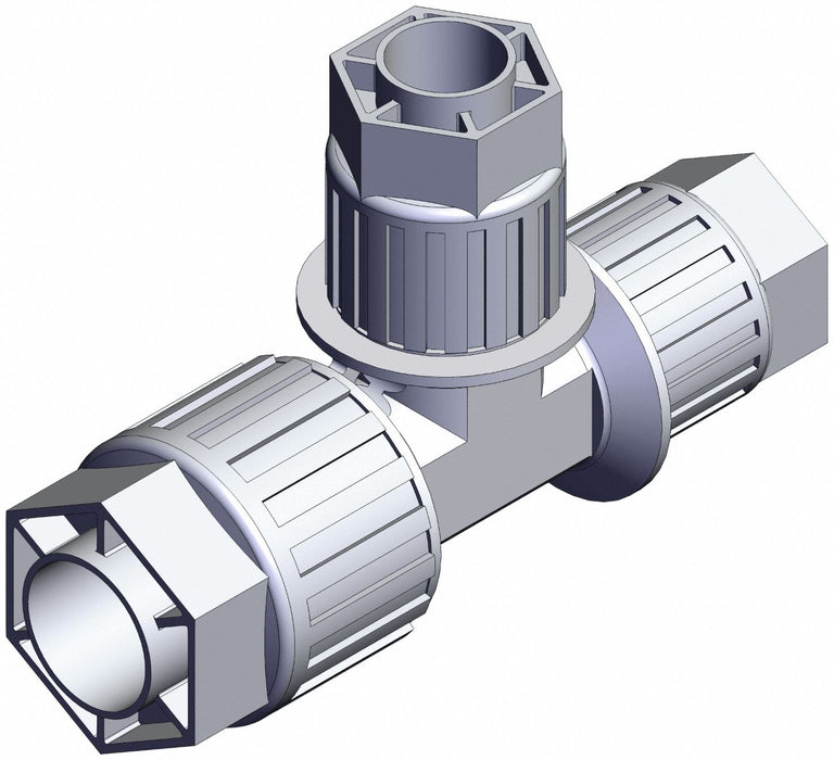 High Purity Fitting Reducer PFA Tee