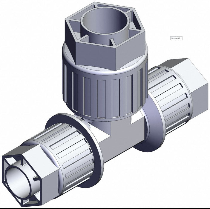 High Purity Fitting Reducer PFA Tee