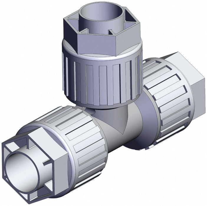 High Purity Fitting Union PFA Tee