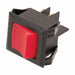 Rocker Switch NoLen Neon Red Off/On