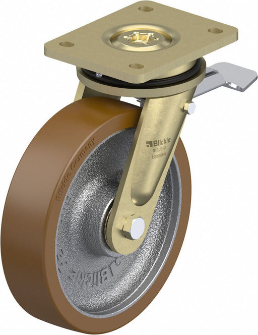 Plate Caster Swivel Polyurethane 9 5/8 H