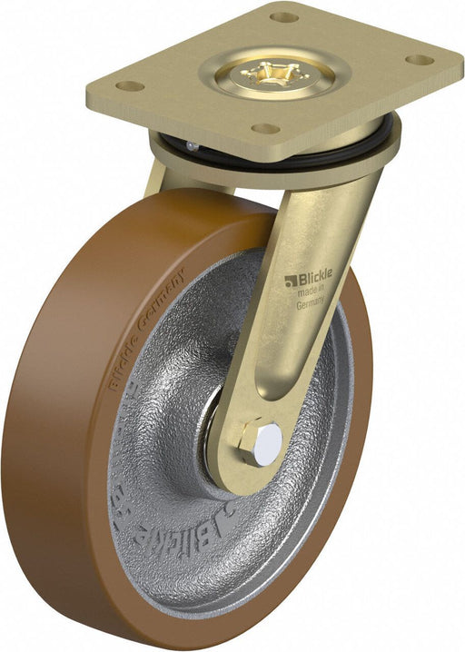 Plate Caster Swivel Polyurethane 9 5/8 H